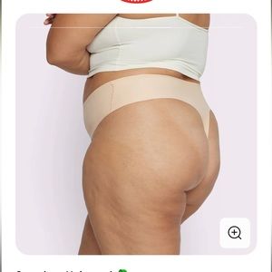 High-rise seamless thong underwear, new with tags